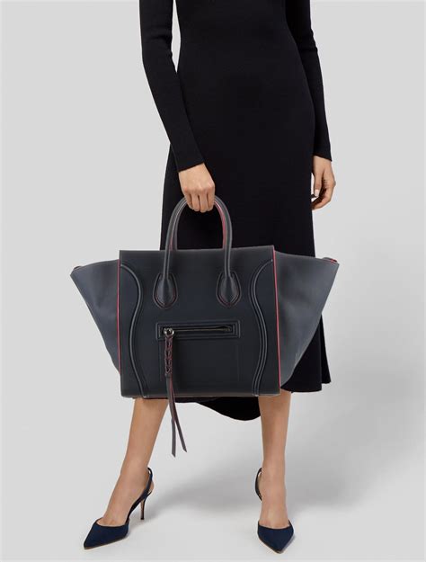 medium luggage phantom bag celine|Celine mini luggage tote bag.